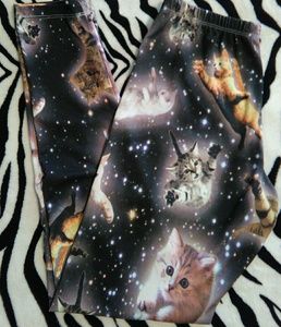 Freeze Cosmic cat leggings